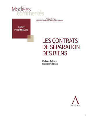 cover image of Les contrats de séparation des biens